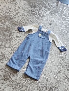 Disney Classic Winnie The Pooh Vintage Fleece Overall Set Sz9M
